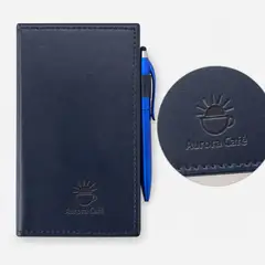 Kit para anotações com caneta com a sua marca