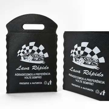 Lixeirinhas para Carro Sacolinha de Tnt 17,5x26cm com a sua marca