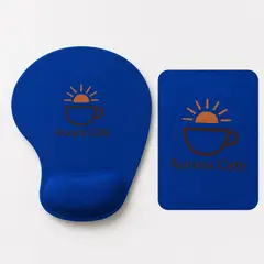 Mouse pad com almofada com a sua marca