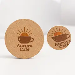 Porta copo cortiça com a sua marca
