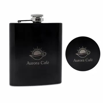 Porta whisky 7oz com a sua marca