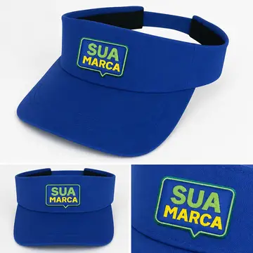 Viseira com DTF com a sua marca