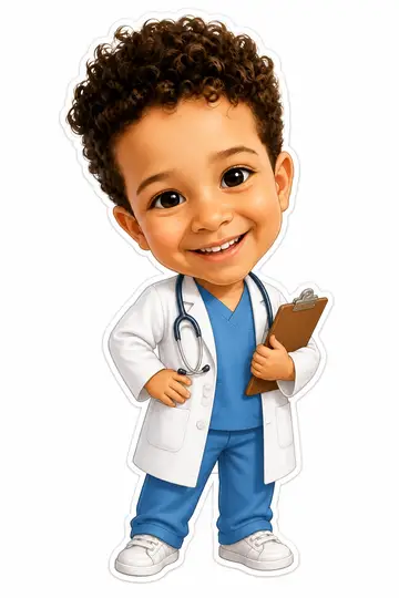 Troca de corpo na caricatura: Médico(a)
