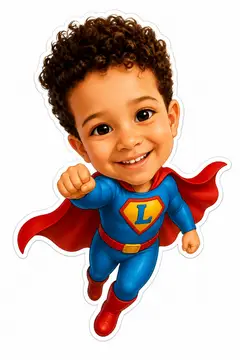 Troca de corpo na caricatura: Super-herói