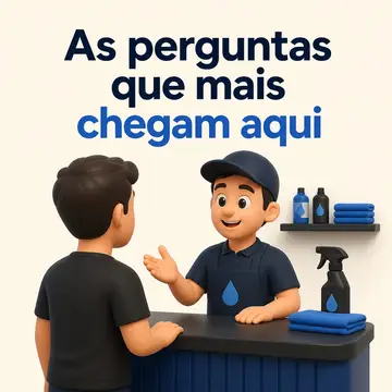 Carrossel das dúvidas do balcão — Lava-jato & estética automotiva