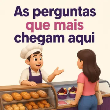 Carrossel das dúvidas do balcão — Padaria, açaí & sorveteria