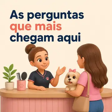 Carrossel das dúvidas do balcão — Pet shop & banho e tosa