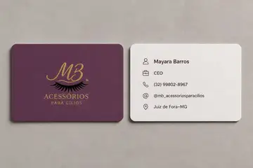 Cartão de visita (frente e verso)
