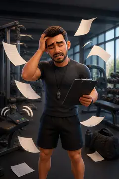 Vídeo 3D cartoon: a dor e a solução — Academia & personal