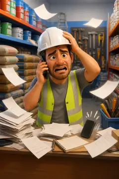 Vídeo 3D cartoon: a dor e a solução — Material de construção & reforma