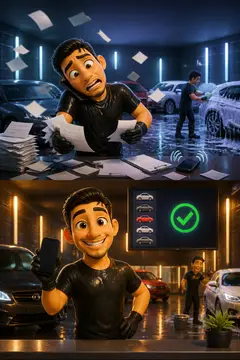 Vídeo 3D cartoon: a dor e a solução — Lava-jato & estética automotiva
