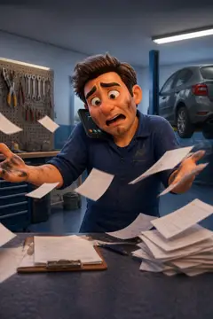 Vídeo 3D cartoon: a dor e a solução — Oficina & mecânica