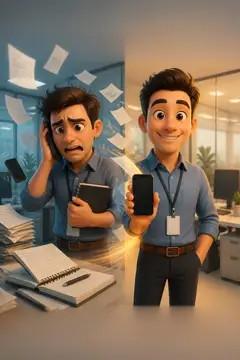 Vídeo 3D cartoon: a dor e a solução — Tecnologia, SaaS & apps
