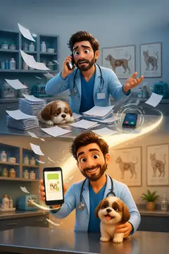 Vídeo 3D cartoon: a dor e a solução — Clínica veterinária