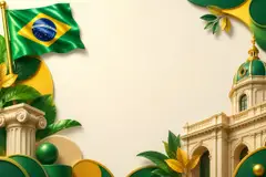 Elementos 3D de Proclamação da República pra fundo (Institucional)
