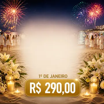 Post de promoção: Ano Novo (Réveillon na praia)