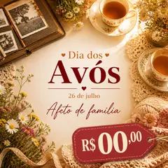 Post de promoção: Dia dos Avós (Afeto de família)