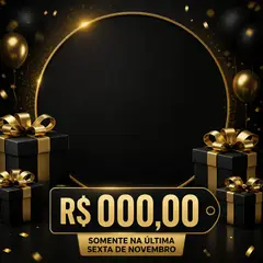 Post de promoção: Black Friday (Preto e dourado)