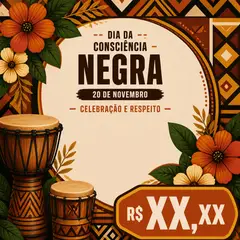 Post de promoção: Dia da Consciência Negra (Celebração e respeito)