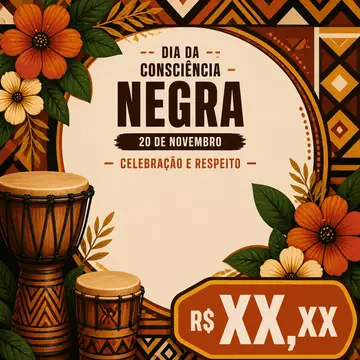 Post de promoção: Dia da Consciência Negra (Celebração e respeito)