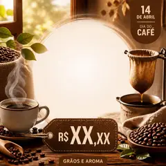 Post de promoção: Dia do Café (Grãos e aroma)