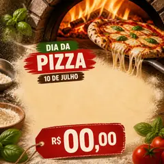 Post de promoção: Dia da Pizza (Forno a lenha)