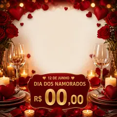 Post de promoção: Dia dos Namorados (Romântico clássico)
