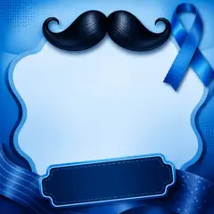 Post de promoção: Novembro Azul (Bigode e azul)