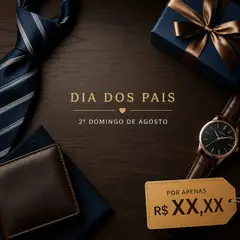 Post de promoção: Dia dos Pais (Clássico elegante)