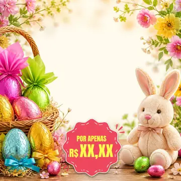 Post de promoção: Páscoa (Ovos de chocolate)