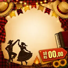 Post de promoção: São João e festa junina (Quadrilha e xadrez)