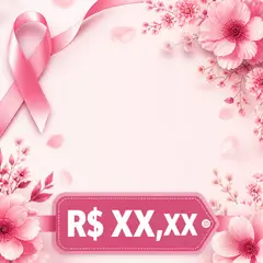Post de promoção: Outubro Rosa (Laço rosa)