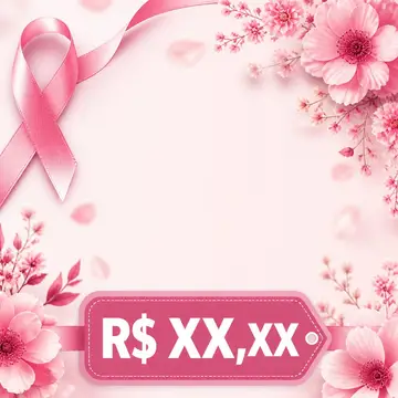 Post de promoção: Outubro Rosa (Laço rosa)