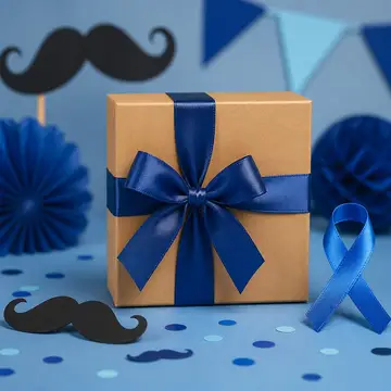Seu produto no clima de Novembro Azul (Bigode e azul)