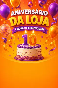 Story de Aniversário da loja (Festa de aniversário)