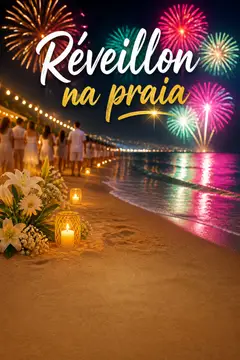 Story de Ano Novo (Réveillon na praia)