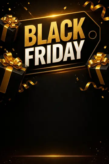 Story de Black Friday (Preto e dourado)