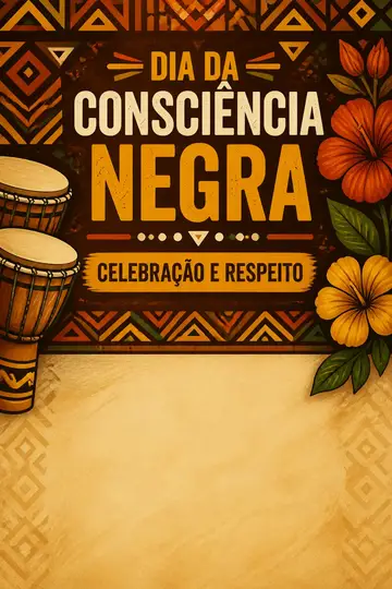 Story de Dia da Consciência Negra (Celebração e respeito)