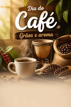 Story de Dia do Café (Grãos e aroma)