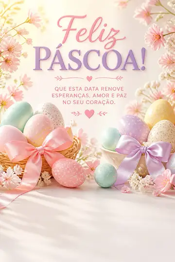 Story de Páscoa (Delicado em tons pastel)
