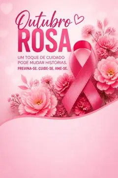 Story de Outubro Rosa (Laço rosa)