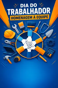 Story de Dia do Trabalhador (Homenagem à equipe)