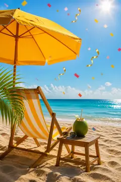 Vídeo de abertura: Férias de verão (Praia e sol)
