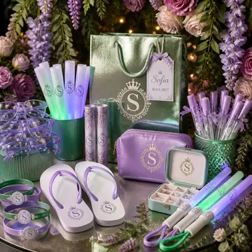 Kit pista e lembrancinhas: 15 anos jardim encantado