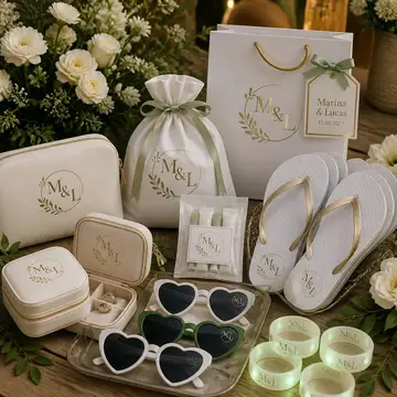 Lembrancinhas e kit pista: casamento mini wedding intimista