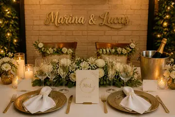 Mesa dos noivos: casamento mini wedding intimista