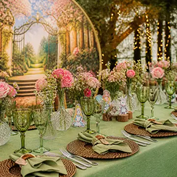 Foto profissional da sua mesa de casamento: jardim encantado