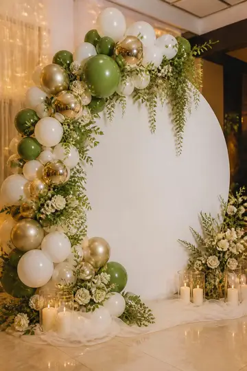 Arco de balões orgânico: Casamento