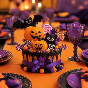Centro de mesa dos convidados: Halloween