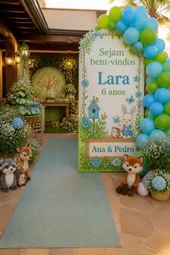 Entrada e recepção: Aniversário infantil